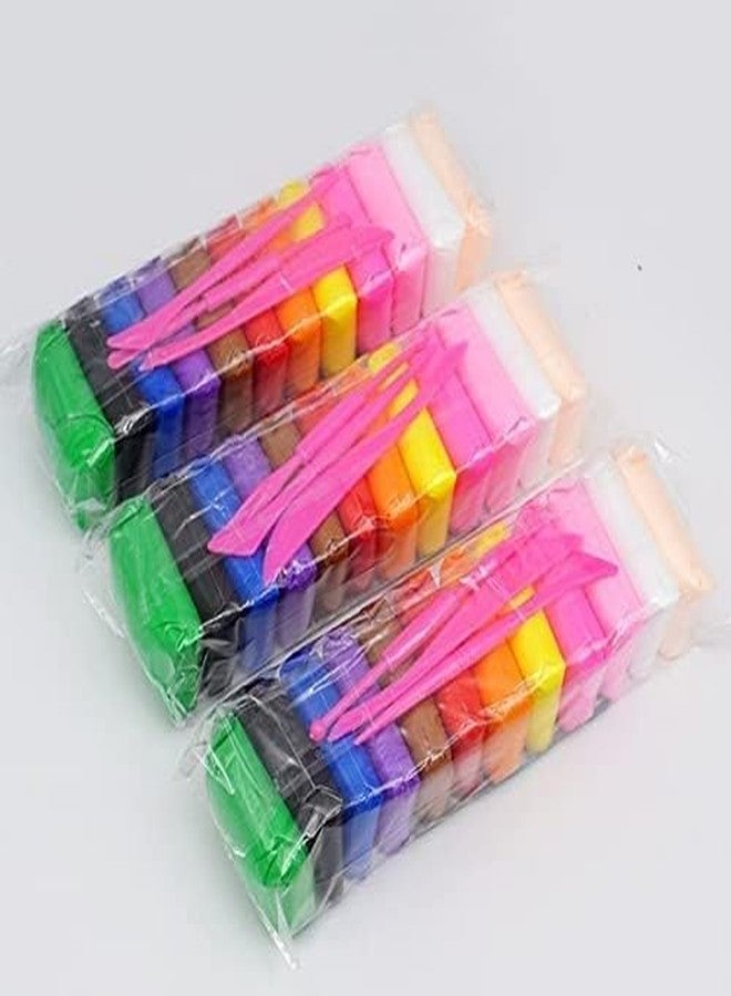 ANG Ultra-Light, Colorful Children Soft Clay, Air Dry Clay, Bouncing Clay, Non-Toxic Kit with 3 Tools for Kids Birthday Party Return Gift (36) - Image 3